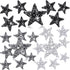 Syhood 24 Pieces Star Patches Iron on Rhinestone Adhesive Sequin Glitter Star Patches Appliques for Clothing Jeans Repair Decoration(1.57 Inch,Bla...