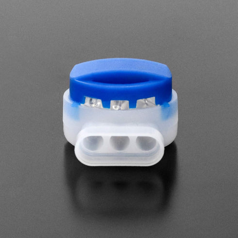 QWORK 50 Pack 3 Wire Connectors Electrical IDC 314-BOX Pigtail Connectors for 22-14 AWG Cables...