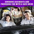 3-Layer Car Mesh Net Organizer, Four-Side Elastic Seat Net Cargo Tissue Purse Holder Between Seats, Auto Driver Storage Netting Pouch, Barrier of ...
