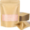 Blisstime Stand Up Pouches, 50 Pack Kraft Paper Bags with Matte Window and Tear Notch Resealable Bags for Small Business Home Use (6.3 X 8.7 Inche...