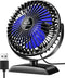 USB Desk Fan, Mini Fan but Powerful, Portable USB Fan with 3 Speeds, Quiet Table Personal Fan, 360°Rotate Coolness, Small Table Fan for Home,Offic...
