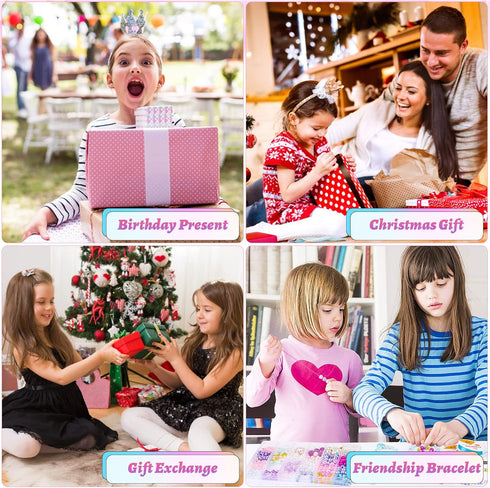 Cludoo 773Pcs Mermaid Charm DIY Bead Kit for Kids Girls with Pearl Starfish Shell, Ocean Beads with Mermaid for Bracelet Necklace Making...