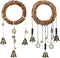 2 Pieces Witch Bells Protection for Door Knob Hanger Wiccan Wind Chimes Witchy Things Clear Negative Energy Attracts Positive Witchcraft Wicca Sup...