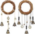 2 Pieces Witch Bells Protection for Door Knob Hanger Wiccan Wind Chimes Witchy Things Clear Negative Energy Attracts Positive Witchcraft Wicca Sup...