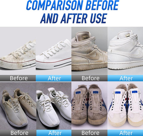 5.3Oz Shoe Cleaner Kit for Sneaker?Water-Free Foam Sneaker Cleaner Quick-Cleaning Sneaker Cleaner, Work on White Shoe Brush and Shoe Cloth, Work o...