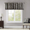 Madison Park Aubrey Jacquard Rod Pocket Valance , Classic Elegant Silk Paisley Valances for Windows , 50X18" , Black...