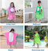 LOLANTA Baby Boys Dinosaur Hooded Bath Towels, Toddlers Kid's Beach Towel Pool Poncho Swim Terry Cloth Cover-Ups 100% Cotton (Green#B, 1-3T)...