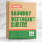Laundry Detergent Sheets - 200 Loads, Fragrance Free, Eco-Friendly, Hypoallergenic, Portable, Save Space and Travel...