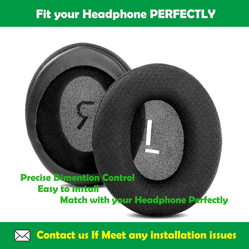 Breathable Replacement Earpads Cushions Compatible with Cooler Master MH630 MH650 Gaming Headsets Ear Pads with Breathable Fabric Foam...