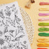 Patemby 50Pcs Water Soluble Embroidery Stabilizers, Stick and Stitch Embroidery Paper with Pre-Printed Flowers and Leaves Pattern Transfers for Ha...