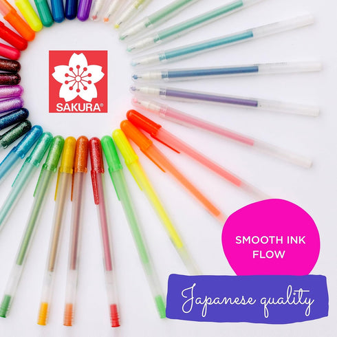 SAKURA Gelly Roll UV Pen - UV Gel Ink Pen - Invisible Ink Pen - With UV Keychain Flashlight - Bold Ink Pen for Art or Drawing - Red, Green & Blue ...