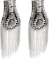 Honbay 1 Pair of Metal Tassel Chain Shoulder Epaulets Shoulder Boards Badge Fixed with Pins for Men and Women...