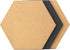U Brands Hexagon Double-Sided Bulletin Tiles, Cork and EVA Foam, 12” x 10.4”, 3 Count...