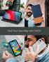 TUCCH Case Wallet for iPhone XR, Kickstand RFID Blocking Credit Card Slot PU Leather Folio Phone Cover with Wireless Charging [Shockproof TPU Shel...