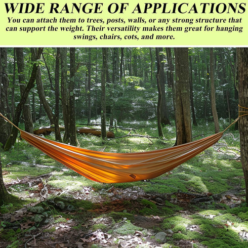 4 Packs Hammock Hooks Heavy-Duty Replacement Hooks Hammock Combo Hardware Kit Hammock Stand Replacement Hooks Fit 3/8 Inch Dia. for Home Patio Umb...