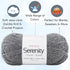 Premier Yarns Serenity Chunky Solid Smoke 700-41 (3-Skeins - Same Dye Lot) Chunky Bulky #5 Acrylic Yarn for Crocheting and Knitting - Bundle with ...