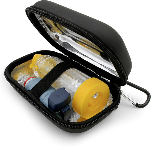 CASEMATIX Asthma Inhaler Case Fits Inhaler Spacer For Adults, Masks, Inhaler Holder and More - Compact Size Fits 6.25" Maximum, Includes CASE ONLY...