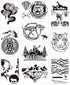 Animal Stencils for Painting, 10 PCS Reusable Forest Wildlife Drawing Template DIY Stencils for Painting on Wood Wall Card Rock Decor...