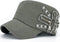 REDSHARKS Women Soft Washed Cotton Cadet Army Cap Adjustable Military Hat Flat Top Baseball Sun Cap...