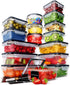 Chef's Path 32 Piece Airtight Food Storage Containers with Easy Snap Lids, 16 Containers and Lids, Stackable Kitchen and Pantry Canisters for Meal...
