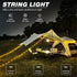 1-Pack Camping String Light w/Lamp, 32.8FT Rechargeable Waterproof LED Hanging Light for Outdoor Camping Awning Tent Garden Party Festival Decor...