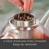 Creano glass teapot 40 oz (1200ml), tea maker with integrated stainless steel infuser and glass lid, ideal for preparing loose teas, drip-free, al...