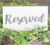 Darware Hanging Wooden Reserved Signs (6-Pack, White); Rustic Style Wood Signs for Weddings, Special Events, and Functions...
