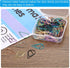 MECCANIXITY 150 Pieces Metal Paper Clip Drop-Shaped with Box 1 Inch Silver Tone for Crafts Organize Office Home...
