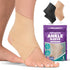 BraceAbility Elastic Ankle Support Brace - Lightweight Slip on Foot and Ankle Compression Sleeve for Gymnastics, Dance, Sports, Running, Exercise,...
