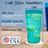 US Acrylic Café Plastic Reusable Tumblers (Set of 12) 32-ounce Iced-Tea Cups, Assorted | Value Set of Restaurant Style Drinking Glasses, Stackable...