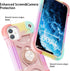 MARKILL Compatible with iPhone 11 Case 6.1 Inch for Girls with 360°Rotate Ring Stand, Military Grade Drop Protection Full Body Cute Case for iPhon...