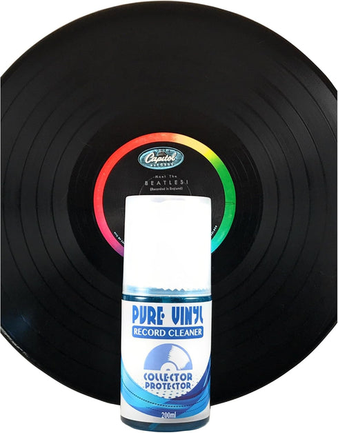 Premium Record Cleaning Solution - 6.7 oz Liquid Vinyl Record Cleaner & Anti-Static Microfiber Cloth Will Keep Your Prized Albums Sounding Like Ne...