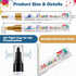 Paint Pen Paint Markers - Permanent Acrylic Markers 4 Pack White & Black, Oil Based, Medium Tip, Quick Dry, Wateproof Paint Markers for Rock, Fabr...