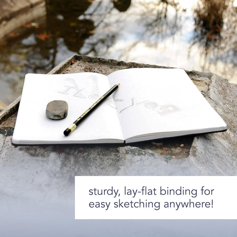 Canson Artist Series Sketch Book, Hardbound, 5.5x8.5 inches, 108 Sheets - Lay Flat Art Notebook...