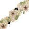 Organza 3D Flower Lace Trim, Green and Beige Embroidery Floral lace Ribbon for Dress/Wedding/Bridal DIY Sewing Decoration,2Yard...