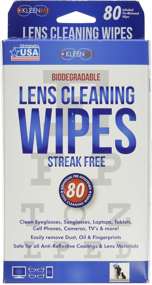 Lens Sunglasses Camera Computer Cleaning Wipes 80 Count Black 6080...