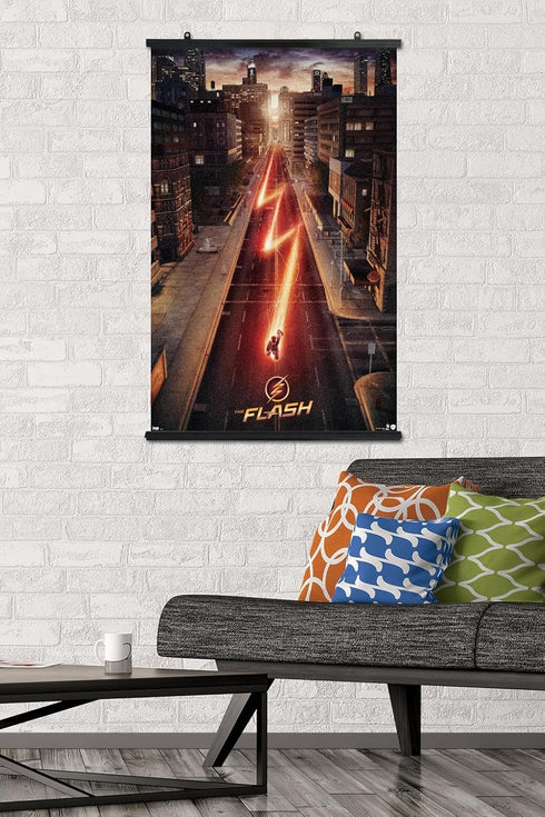 Trends International DC Comics TV - The Flash - Street One Sheet Wall Poster, 22.375" x 34", Premium Poster & Clip Bundle...