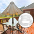 Table Umbrella Hole Ring and Plug Cap Replacement Part for Outdoor Garden Glass Table (2 Inch - 1-Set)...