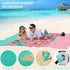 BYDOLL Beach Blanket Sandproof Waterproof 78''×81'' 1-4 Adults Floral Compact Lightweight Oversized Beach Blanket Large Picnic Mat Beach Blanket f...