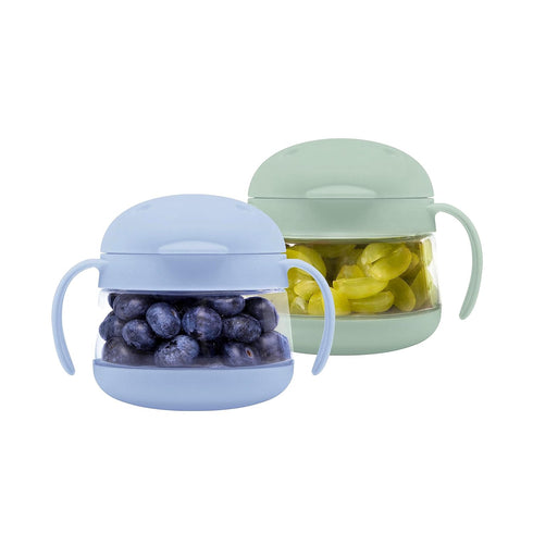 Ubbi Tweat No Spill Snack Container for Kids, BPA-Free, Toddler Snack Container, Sage & Blue...