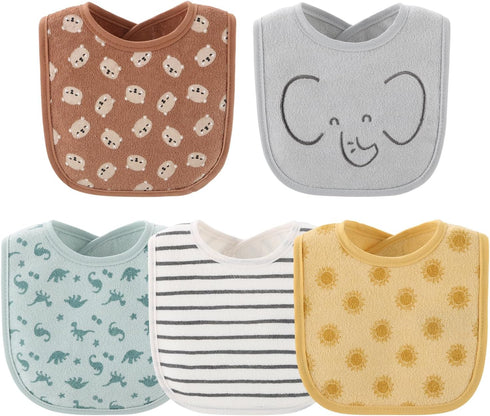 The Peanutshell Baby Bibs for Boys or Girls, Terry Cloth, Feeding, Drooling, Teething Essentials for Newborn, Infant, Toddler Babies, Gender Neutr...