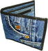 Unisex Blue Denim Small Billfold Purse Wallet...