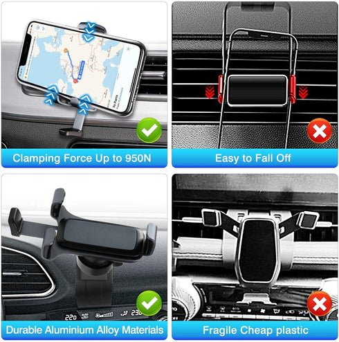 Car Phone Holder for 2019-2023 2024 Mazda CX-30 Accessories Air Vent Cell Phone Mount Handsfree Thick Case Friendly Car Mount for 4-7 inch Phone S...