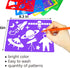 Kids Drawing Stencils Set , 20 Pcs Plastic Stencil Kit 300+ Patterns Drawing Templates for Girls & Boys Gift and Card Making...