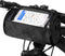 Bike Handlebar Bag, Waterproof Bicycle Front Storage Bag, Bike Phone Holder Accessories, Transparent Pouch Touch Screen with Removable Shoulder St...