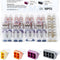 GKEEMARS 58 Pcs Push-in Wire Connector 773 2/4/ 6/8 Port Conductor Assortment Pack for Junction Box...
