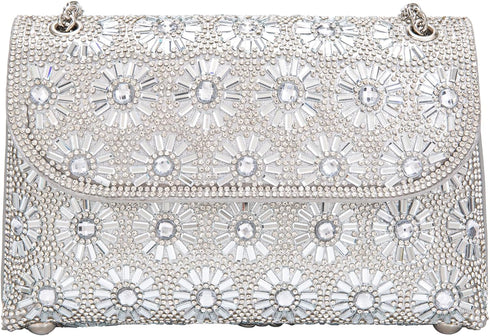 Shoulder Bags Crossbody Bag Purses Handbags Crystals Rhinestone Evening Bag for Women Clutch Purse with Chain...