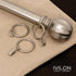 Ivilon Drapery Eyelet Curtain Rings - 2" Ring Loop for Hook Pins, Set of 14 - Antique Brass...