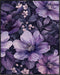 Posterizer 1 pcs-bright purple flowers-pretty soft aethetic-Floral & Botanical Art-Abstract & Modern Art-Decor for Home & Office- UNFRAMED Wall Ar...