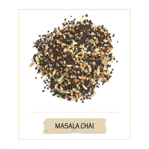 BREWIX, Masala Chai Tea Loose Leaf CTC TEA (50+ Cups, 3.53oz/100g) Strong Robust & Aromatic, All Natural | Blended with Exotic Spices | Ginger, Ci...